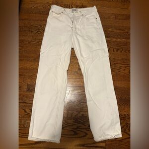 BDG Cream Straight Leg Jeans